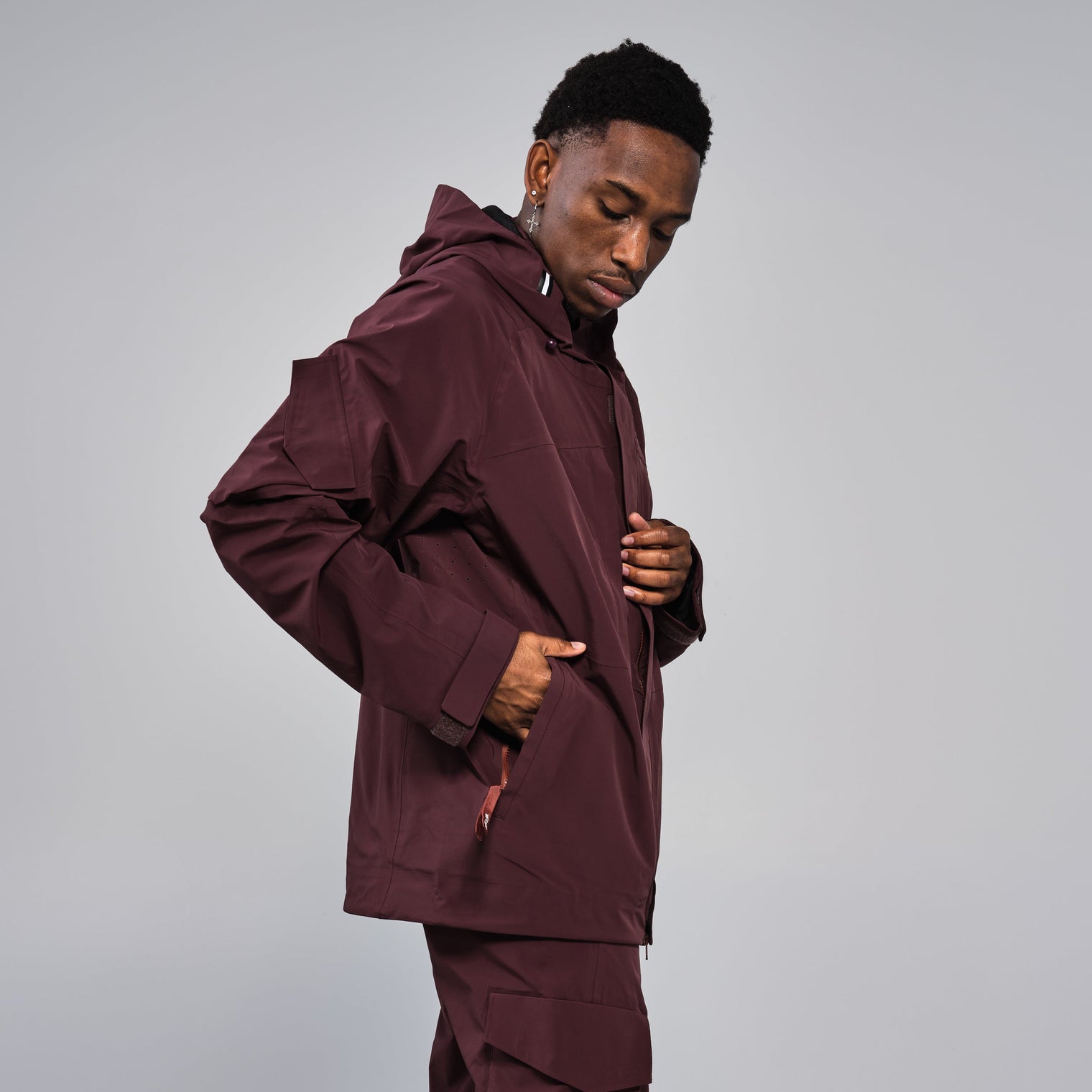 AMF Riding Cargo Jacket M - Dark Mauve