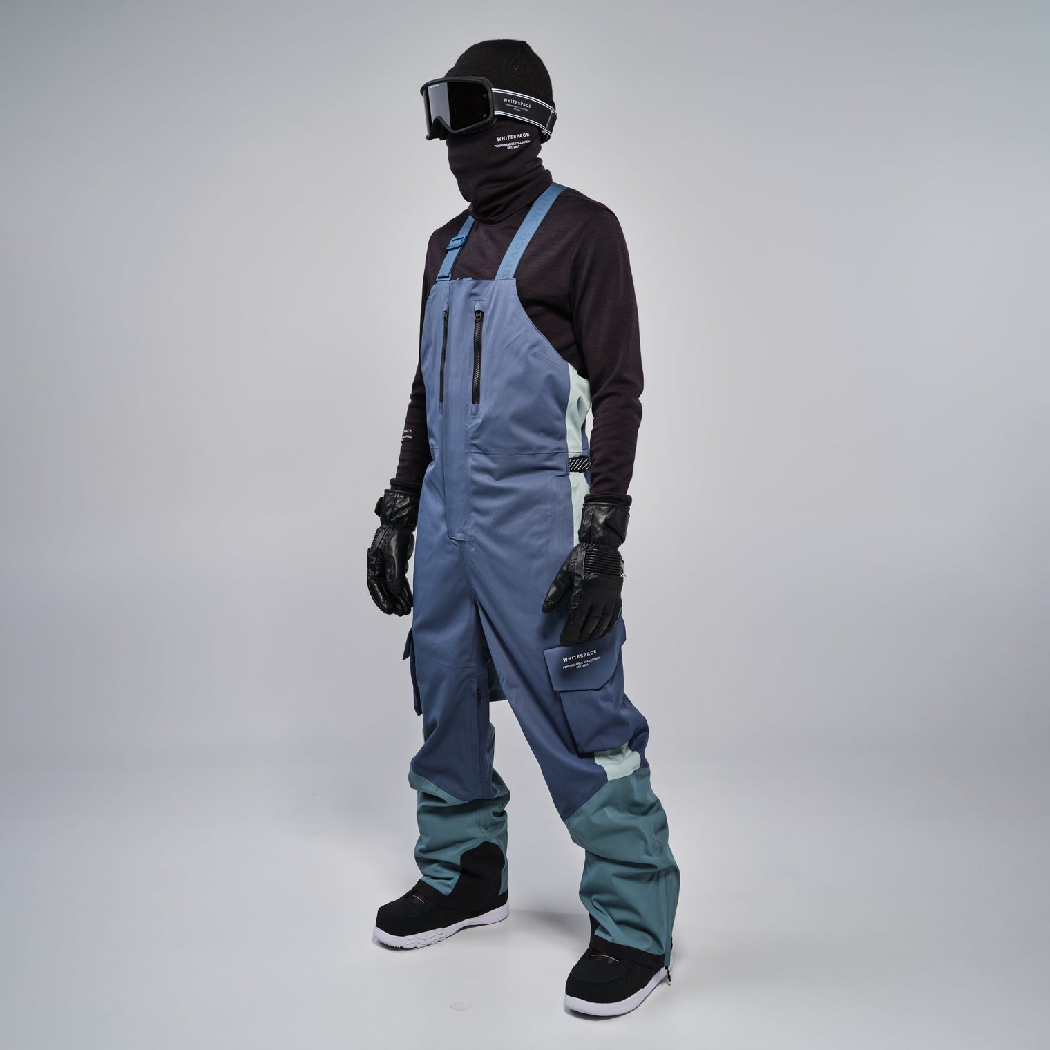 2L Cargo Insulated Bib Pants M - Slate/Blue