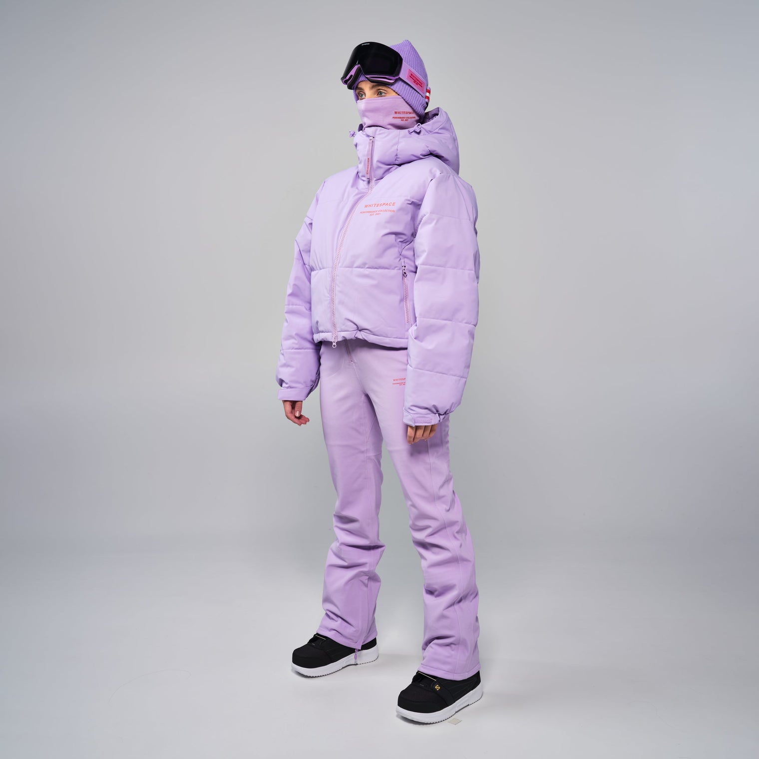 Cropped Puffer Jacket W - Lilac Purple