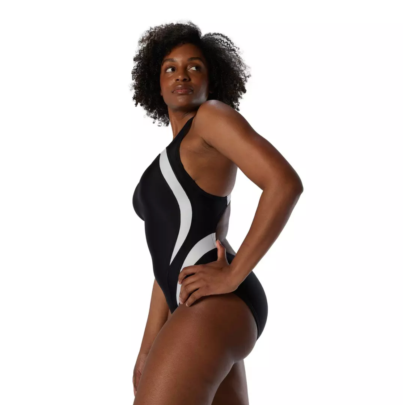 Quantum Fusion Splice One-Piece Swimsuit