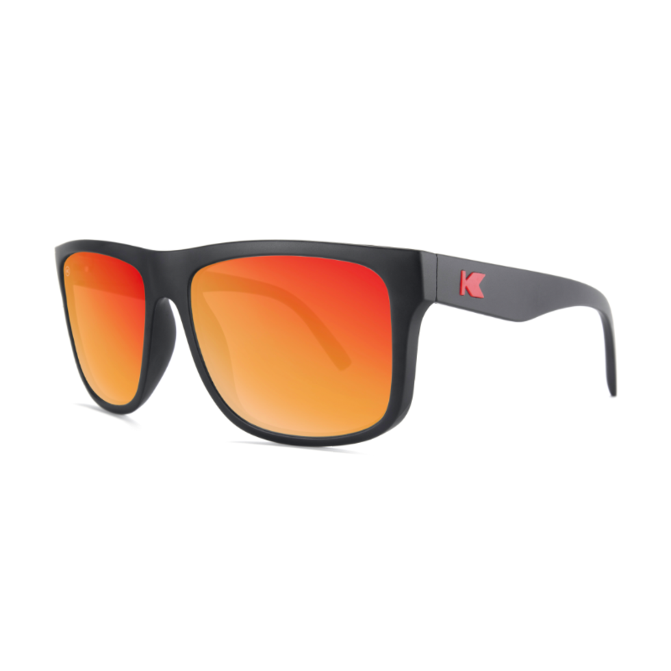 Torrey Pines Matte Black/Polarized Red Sunset