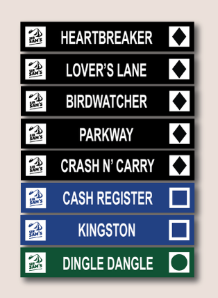 Sir Sam's Metal Ski Trail Sign