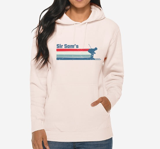 Sir Sam's Skier Striped Hoodie