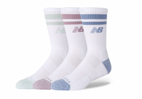 Active Premium Stripe Crew Socks 3 Pack