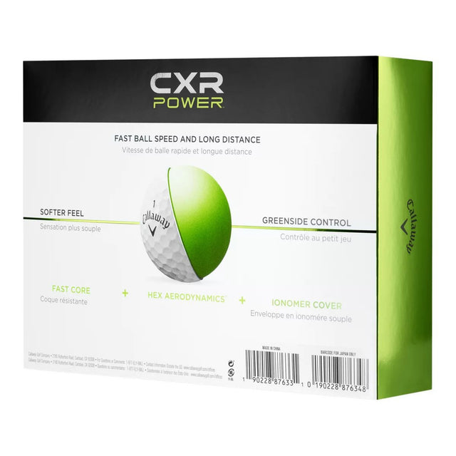 CXR Power 2.0 Golf Balls - 12 pack